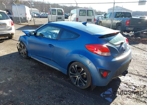 2016 Hyundai Veloster Turbo Rally Edition from USA, damaged, VIN KMHTC6AE1GU261220